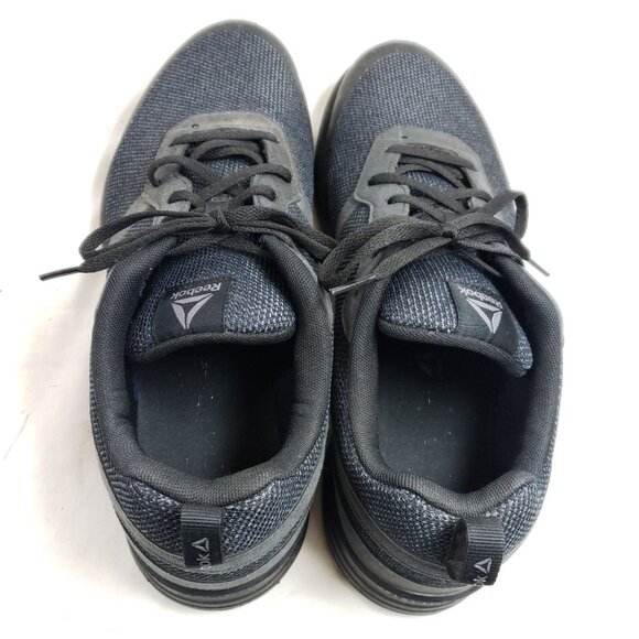Reebok Mens Size 12 Foster Flyer Athletic Sneakers Black Mesh - Picture 7 of 9